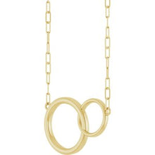 14K Yellow  Interlocking Circle 18