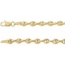 14K Yellow 3.8 mm Hollow Puffed Anchor 16