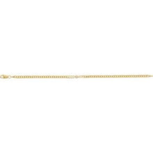 14K Yellow .07 CT Natural Diamond Link 7