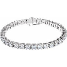 14K White 10 CTW Lab-Grown Diamond Line 7 1/4