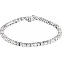 14K White 5 CTW Lab-Grown Diamond Line 7