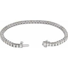 14K White 5 CTW Lab-Grown Diamond Line 7