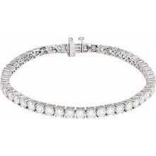 14K White 7 CTW Lab-Grown Diamond Line 7