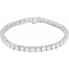 14K White 10 CTW Lab-Grown Diamond Line 7