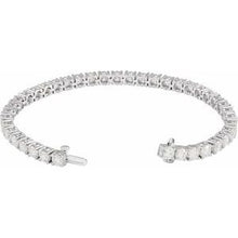 14K White 10 CTW Lab-Grown Diamond Line 7