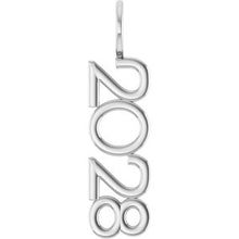 Sterling Silver 2028 Year Charm/Pendant 87773:158:P