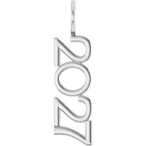 Sterling Silver 2027 Year Charm/Pendant 87773:155:P