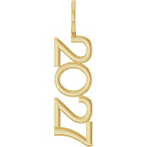 14K Yellow 2027 Year Charm/Pendant 87773:153:P