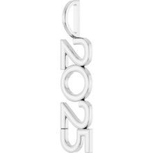 Sterling Silver 2025 Year Charm/Pendant 87773:146:P