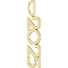 14K Yellow 2025 Year Charm/Pendant 87773:147:P