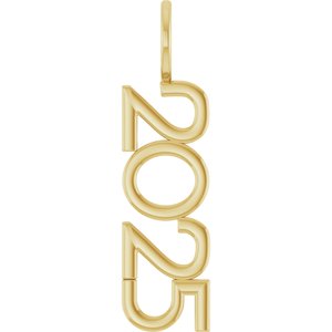 14K Yellow 2025 Year Charm/Pendant 87773:147:P