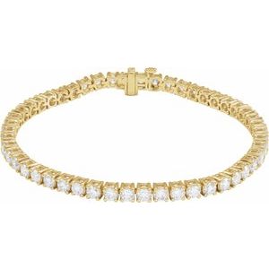 14K Yellow 6 CTW Lab-Grown Diamond Line 7" Bracelet BRC951:LG615:P