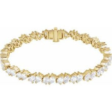 14K Yellow 9 1/2 CTW Lab-Grown Diamond Line 7