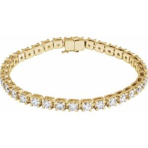 14K Yellow 8 CTW Lab-Grown Diamond Line 7 1/4" Bracelet 653702:LG173:P