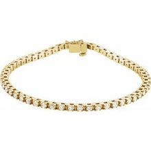 14K Yellow 2 1/8 CTW Natural Diamond Line 7