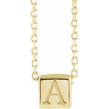 14K Yellow 5x5 mm Cube 16