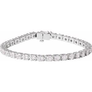 14K White 7 CTW Lab-Grown Diamond Line 7 1/4" Bracelet 653702:LG170:P