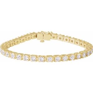 14K Yellow 7 CTW Lab-Grown Diamond Line 7 1/4" Bracelet 653702:LG169:P