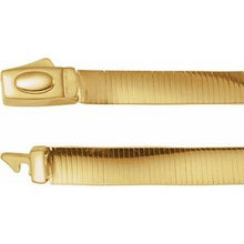 14K Yellow or White 6 mm Reversible Omega 18