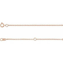 14K Rose 1 mm Adjustable Cable 6 1/2-7 1/2