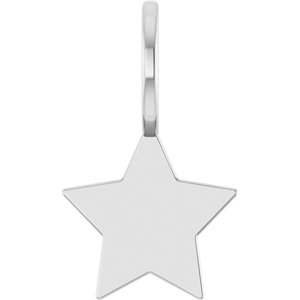 Sterling Silver Engravable Star Charm/Pendant 88762:104:P
