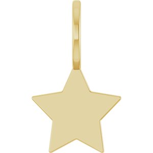 14K Yellow Engravable Star Charm/Pendant 88762:101:P