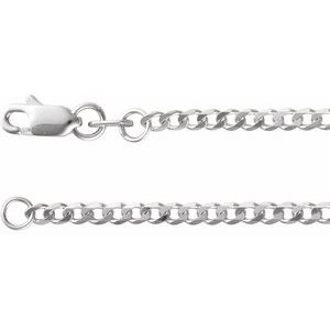 Sterling Silver 1.95 mm Curb 24" Chain CH1229:115:P