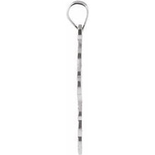 Sterling Silver 19x13 mm Orthodox Cross Pendant  R4062:63184:P