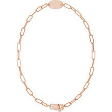 14K Rose Engravable Oval 7