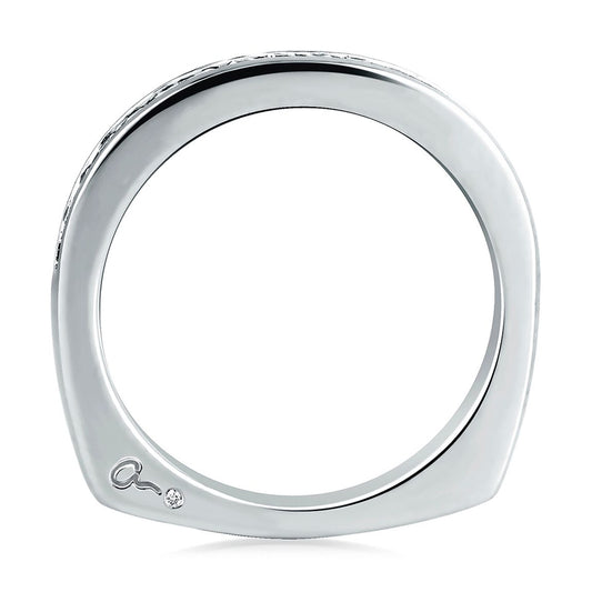 A.Jaffe Wedding Bands Sparkling Channel Set Signature Band MRS233/27