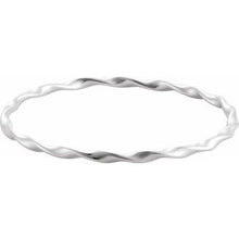 Sterling Silver Twisted Bangle 7 1/2