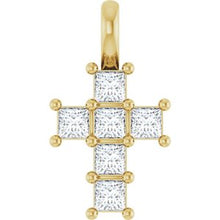 14K Yellow 1/4 CTW Lab-Grown Diamond Pendant R50062:LG6079:P