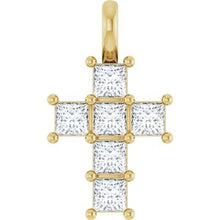 14K Yellow 1/2 CTW Lab-Grown Diamond Pendant R50062:LG6015:P