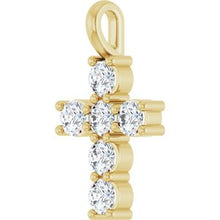 14K Yellow 1/2 CTW Lab-Grown Diamond Pendant R50062:LG6028:P