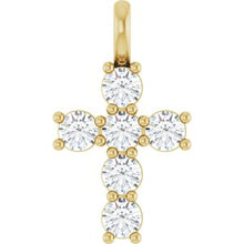 14K Yellow 1/2 CTW Lab-Grown Diamond Pendant R50062:LG6028:P