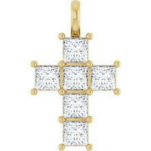 14K Yellow 1 1/2 CTW Lab-Grown Diamond Pendant R50062:LG6045:P
