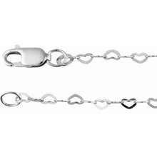 Sterling Silver 1.9 mm Heart 7