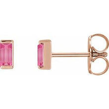 14K Rose Natural Pink Tourmaline Earrings 88107:127:P