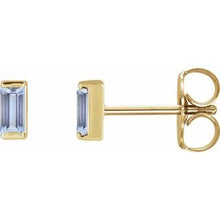 14K Yellow Natural Tanzanite Earrings 88107:120:P