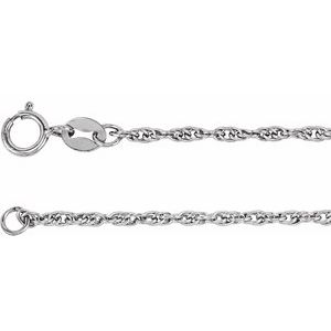 14K White 1.75 mm Rope 18" Chain CH74:244999:P