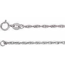 14K White 1.75 mm Rope 18