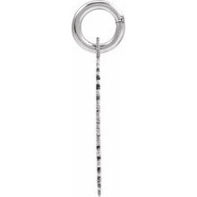 Sterling Silver Initial A Sunburst Pendant 689251:606:P