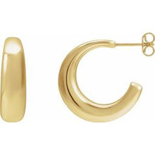 14K Yellow 19.2 mm Hoop Earrings 689324:602:P