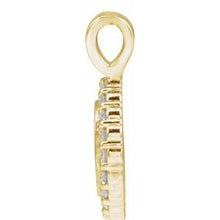 14K Yellow 1/8 CTW Natural Diamond Pendant 88750:100:P