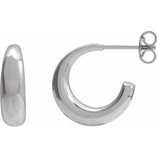 Sterling Silver 14.4 mm Hoop Earrings 689324:601:P