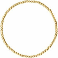 14K Yellow Gold-Filled 2.5 mm Elastic Bead 6 1/2