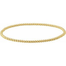 14K Yellow Gold-Filled 2 mm Elastic Bead 6 1/2