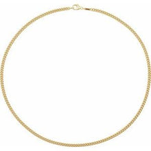 14K Yellow 3.4 mm Curb 24