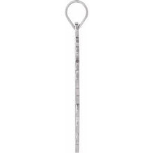 14K White 19x13 mm Orthodox Cross Pendant R4062:301668:P