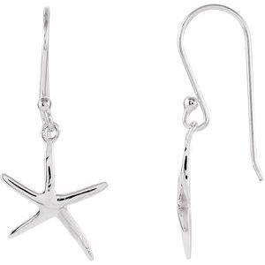 Sterling Silver Starfish Earrings